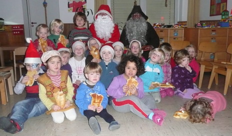 Der Nikolaus im Kindergarten