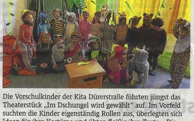 Aufführung der Vorschulkinder