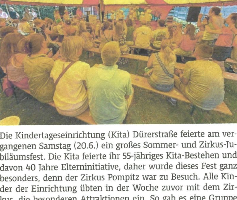„Manege frei“ für Kita Dürerstraße