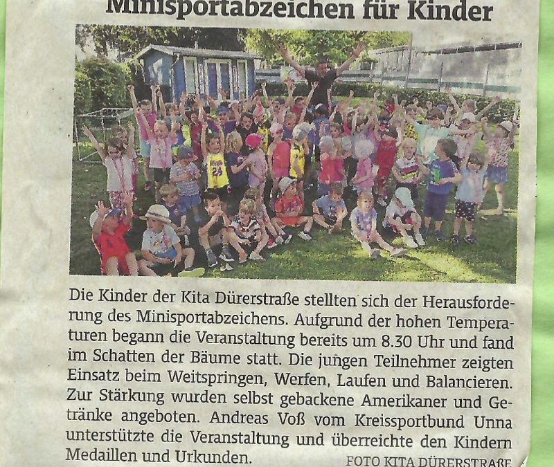 Minisportabzeichen für Kinder
